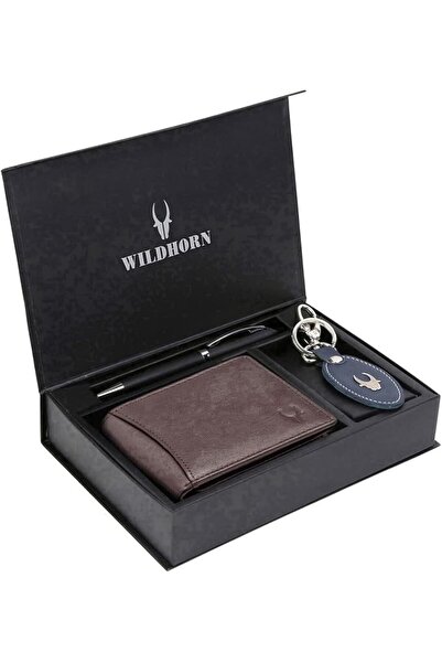 Wildhorn Gift Hamper for Men I Leather Wallet, Keychain & Pen Combo Gift Set ...