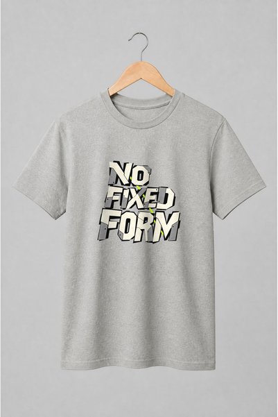 Generic Brand Tricou unisex cu No Fixed Form tipografie industrială