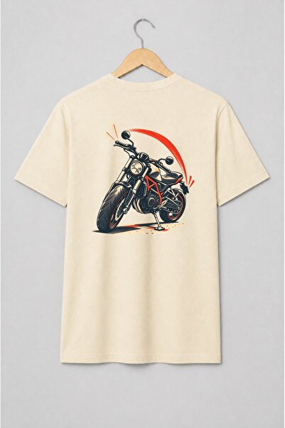 Generic Brand Tricou unisex cu Motocicletă roadster retro