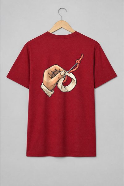 Generic Brand Tricou unisex cu Mână cu fir și ac pentru pasionații de tricotat