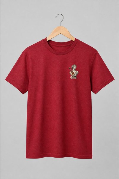 Generic Brand Tricou unisex cu Bust clasic cu laur și daltă