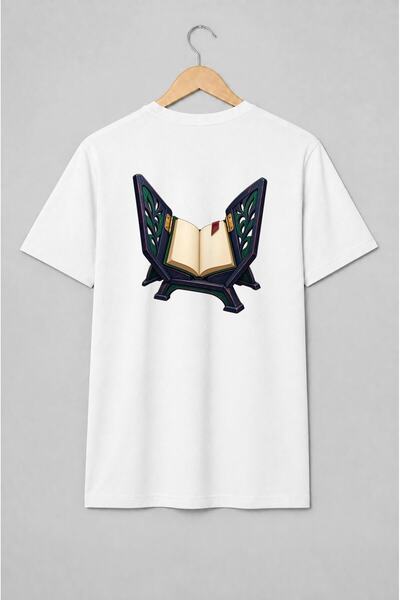 Generic Brand Tricou unisex cu Carte deschisă pe suport vintage