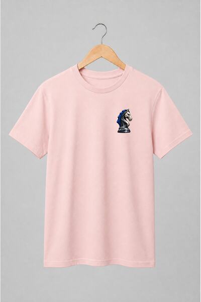 Generic Brand Tricou unisex cu Cap de cal geometric