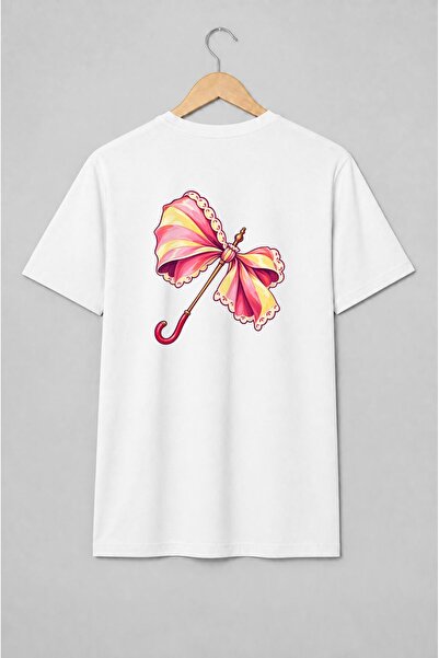 Generic Brand Tricou unisex cu Umbrelă vintage