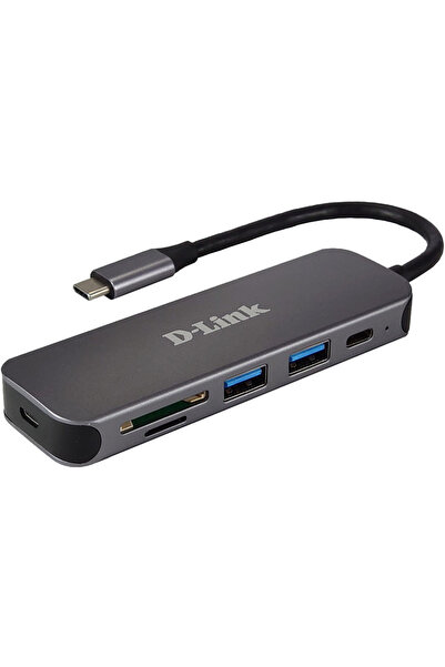 D-Link HUB extern, 2 porturi USB 3.0 SuperSpeed, 1 port USB-C (Thunderbolt) c...