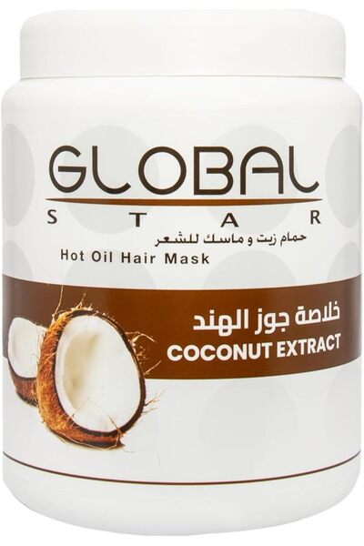 Globalstar Global Star Coconut Hair Mask & Oil Bath 1 L - Deep Conditioning a...