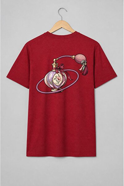 Generic Brand Tricou unisex cu Atomizor de parfum vintage cu floare romantică
