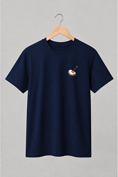 Generic Brand Tricou unisex cu Gogoașă cu afină zburătoare în stil pop