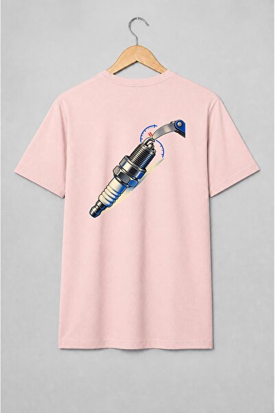 Generic Brand Tricou unisex cu Bujie auto stil retro