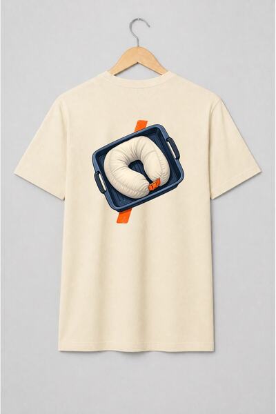 Generic Brand Tricou unisex cu Pernă de călătorie în valiză design travel
