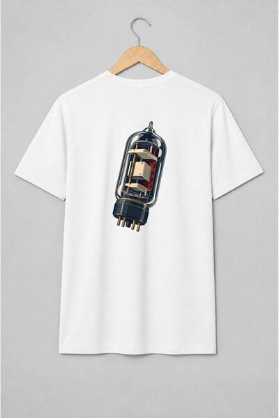 Generic Brand Tricou unisex cu Tub electronic vintage pentru audiofili