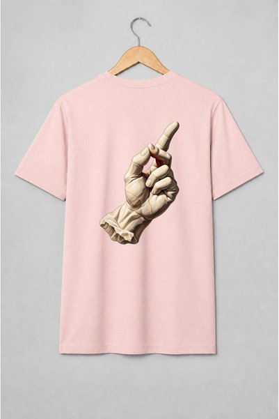 Generic Brand Tricou unisex cu Mână sculpturală în stil clasic