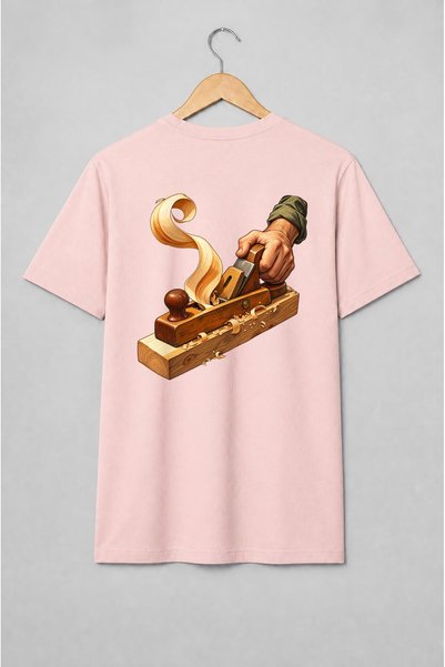 Generic Brand Tricou unisex cu Rindea de tâmplărie în atelier de lemn