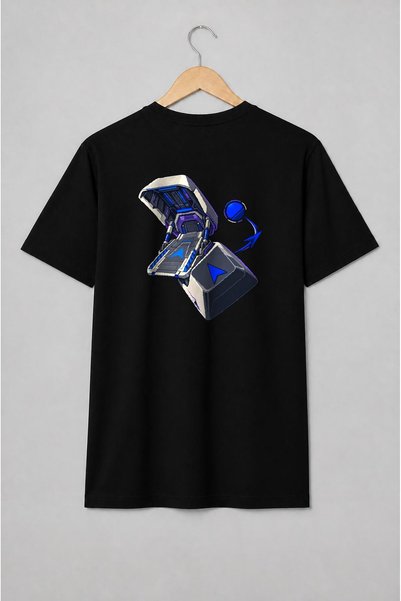 Generic Brand Tricou unisex cu Aparat arcade futurist
