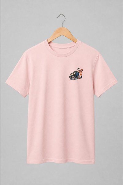 Generic Brand Tricou unisex cu Valiză de călătorie pe roți stil vintage