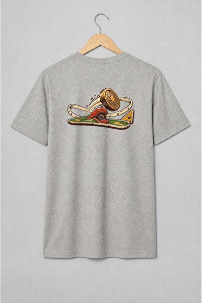 Generic Brand Tricou unisex cu Joc arcade retro cu jeton și stea