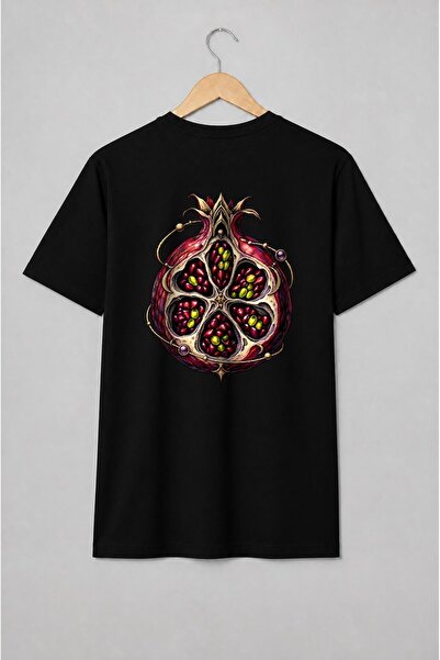 Generic Brand Tricou unisex cu Rodie cosmică cu orbite astrologice