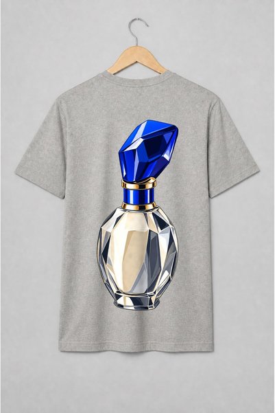 Generic Brand Tricou unisex cu Flacon de parfum pop-art