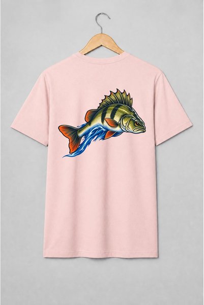Generic Brand Tricou unisex cu Pește de apă dulce pentru pescari