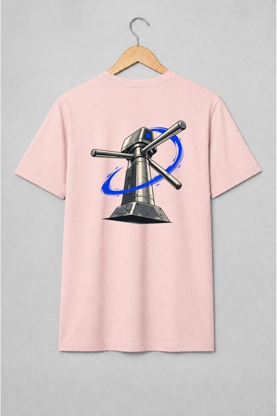 Generic Brand Tricou unisex cu Turbină industrială futuristă