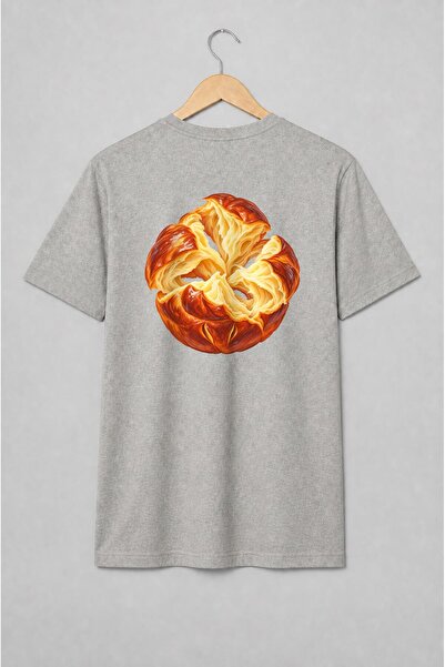 Generic Brand Tricou unisex cu Brioche împletită în stil realist