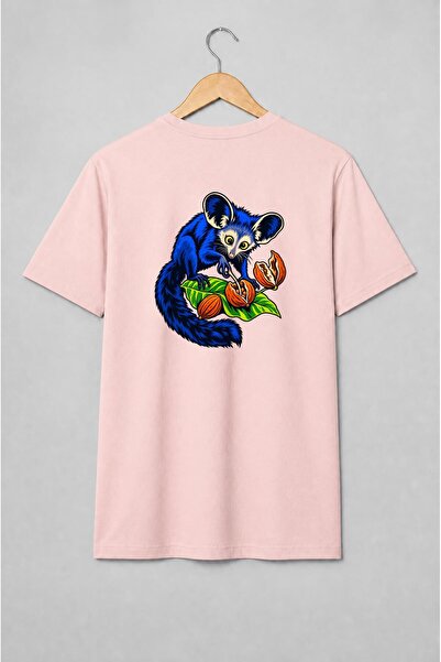 Generic Brand Tricou unisex cu Lemur aye-aye tropical