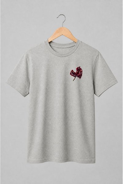Generic Brand Tricou unisex cu Floare anthurium gotică