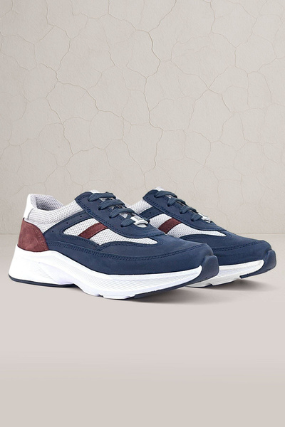 OrtopedikAL Rakerplus 3804-Lbg Navy Blue Claret Red 100% Leather Men's Childr...