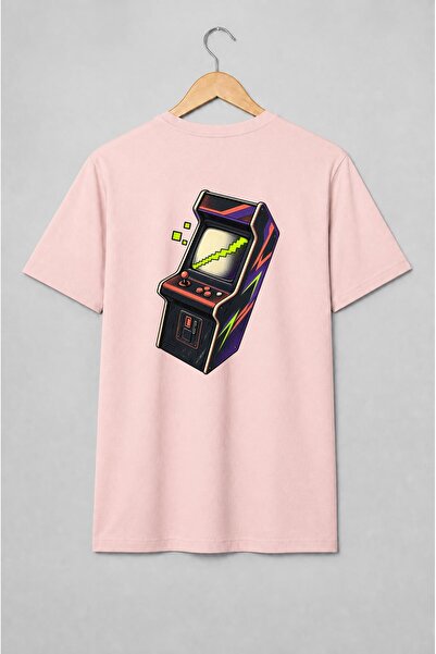 Generic Brand Tricou unisex cu Cabinet arcade retro