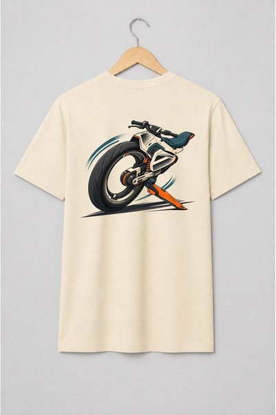 Generic Brand Tricou unisex cu Motocicletă futuristă