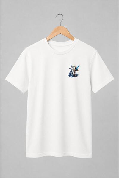 Generic Brand Tricou unisex cu Iepure cu antenă parabolică fantasy