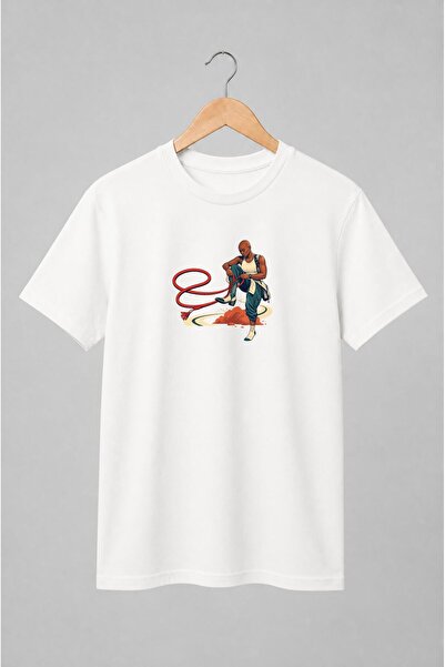 Generic Brand Tricou unisex cu Femeie cu lasou roșu stil western