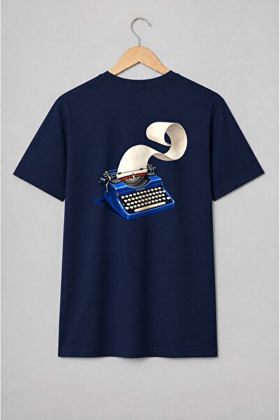Generic Brand Tricou unisex cu Mașină de scris vintage