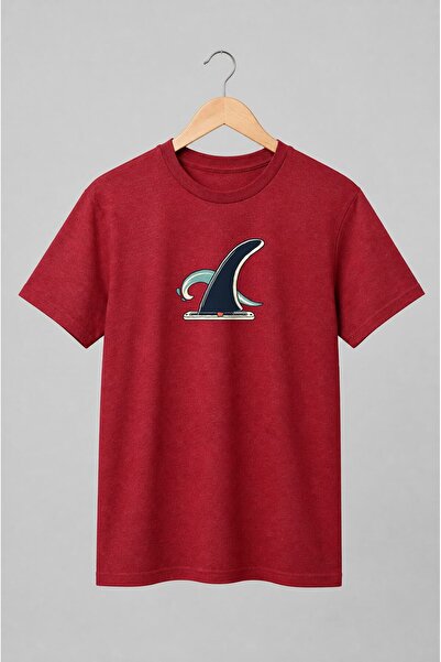 Generic Brand Tricou unisex cu Val oceanic de surf stil retro
