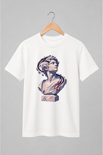 Generic Brand Tricou unisex cu Bust clasic cu orbită cosmică