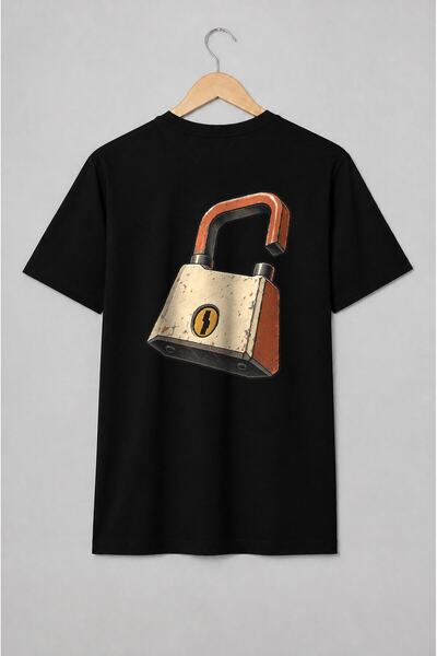 Generic Brand Tricou unisex cu Conector electric industrial cu fulger streetwear
