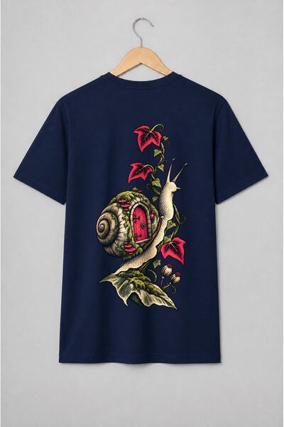 Generic Brand Tricou unisex cu Melc cu căsuță în cochilie fantasy
