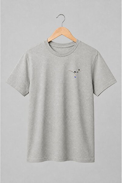 Generic Brand Tricou unisex cu Femeie în echilibru yoga stil grafic