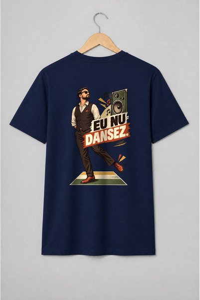 Generic Brand Tricou unisex cu Eu nu dansez umor românesc