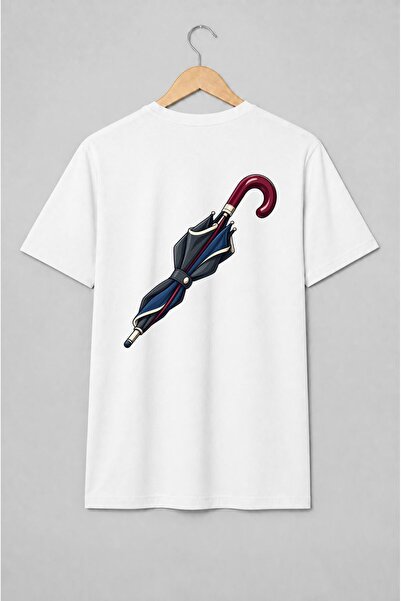 Generic Brand Tricou unisex cu Umbrelă pliabilă streetwear