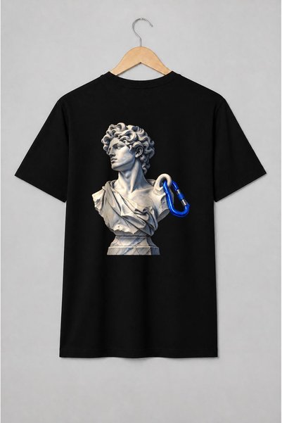Generic Brand Tricou unisex cu Bust clasic cu carabinier albastru în cheie mo...