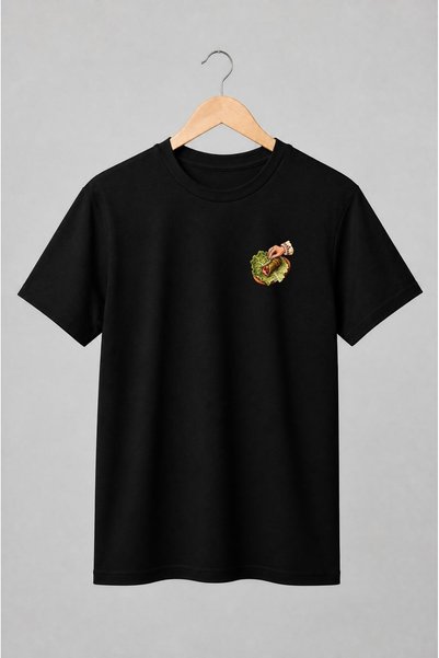Generic Brand Tricou unisex cu Sarmale în frunză de varză stil tradițional