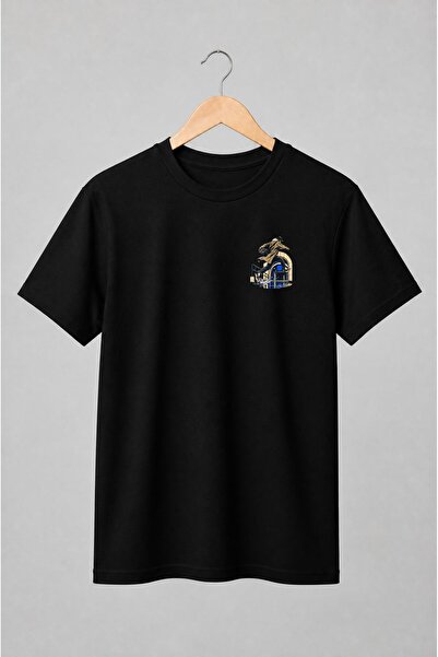 Generic Brand Tricou unisex cu Personaj urban în săritură stil streetwear