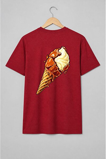 Generic Brand Tricou unisex cu Cornet de înghețată pop-art