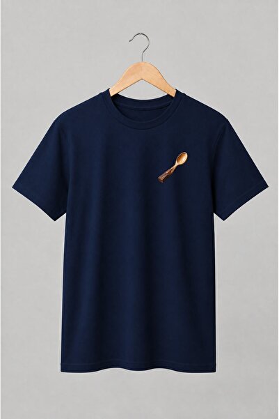 Generic Brand Tricou unisex cu Lingură de lemn sculptată pentru artizani
