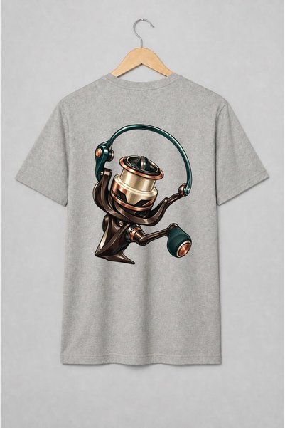 Generic Brand Tricou unisex cu Mulinetă spinning în stil realist