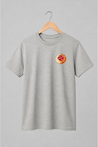 Generic Brand Tricou unisex cu Tartă rustică cu zmeură și piersici