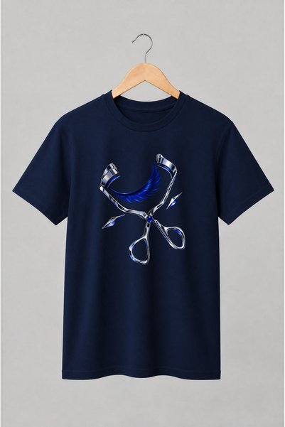 Generic Brand Tricou unisex cu Ondulator de gene cu gene albastre pentru machiaj