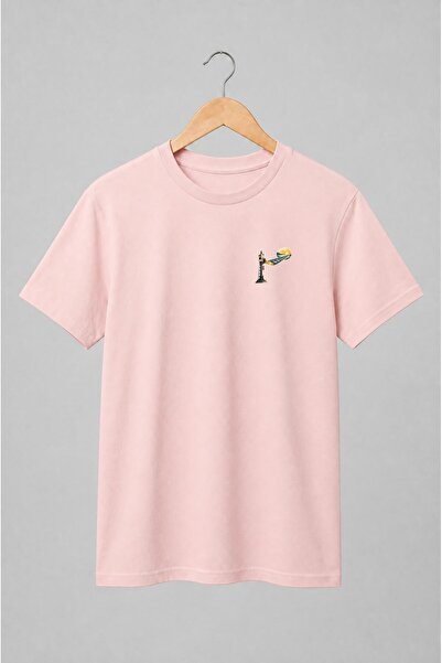Generic Brand Tricou unisex cu Semafor feroviar cu șine spre apus vintage