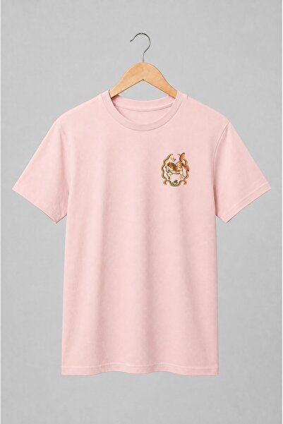 Generic Brand Tricou unisex cu Iepure vintage cu trifoi